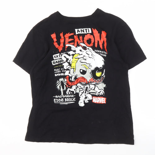 Marvel Men's Black Graphic Venom T-Shirt, Size S