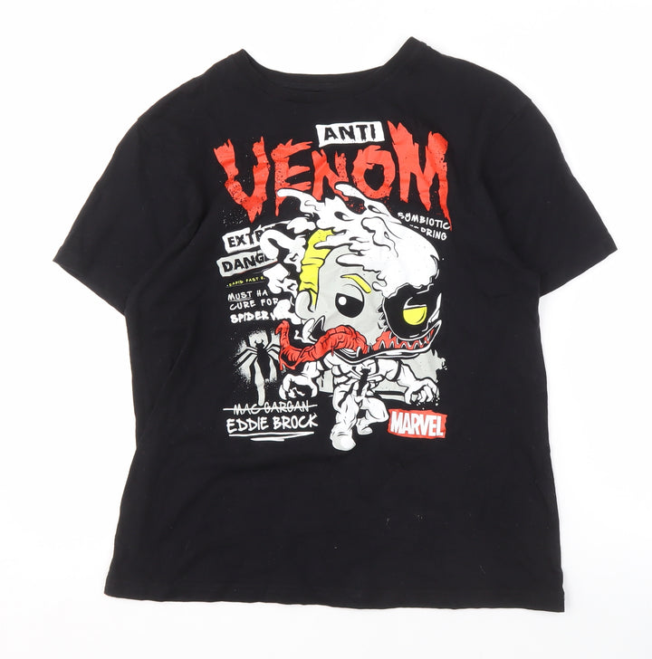 Marvel Men's Black Graphic Venom T-Shirt, Size S