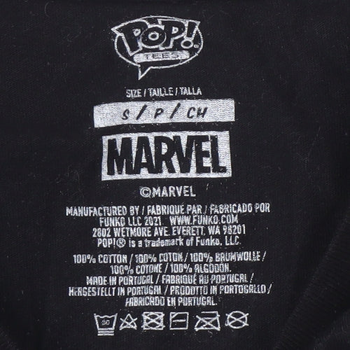 Marvel Men's Black Graphic Venom T-Shirt, Size S