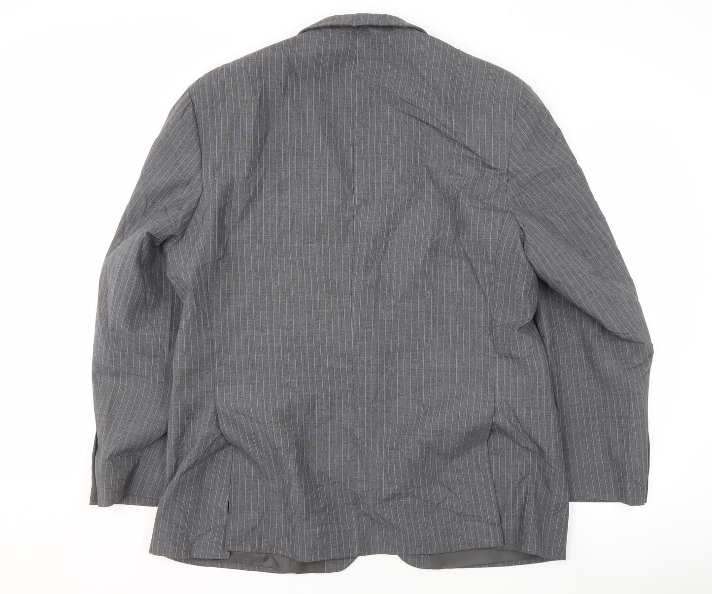 Scott International Men's Grey Striped Blazer, Size 44