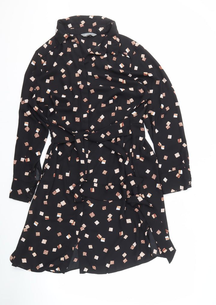 Principles Women's Black Geometric Dress, Size 18
