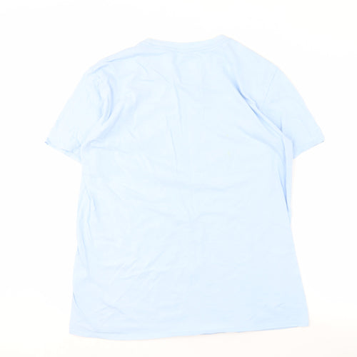 Manchester City Men's Blue L Logo T-Shirt