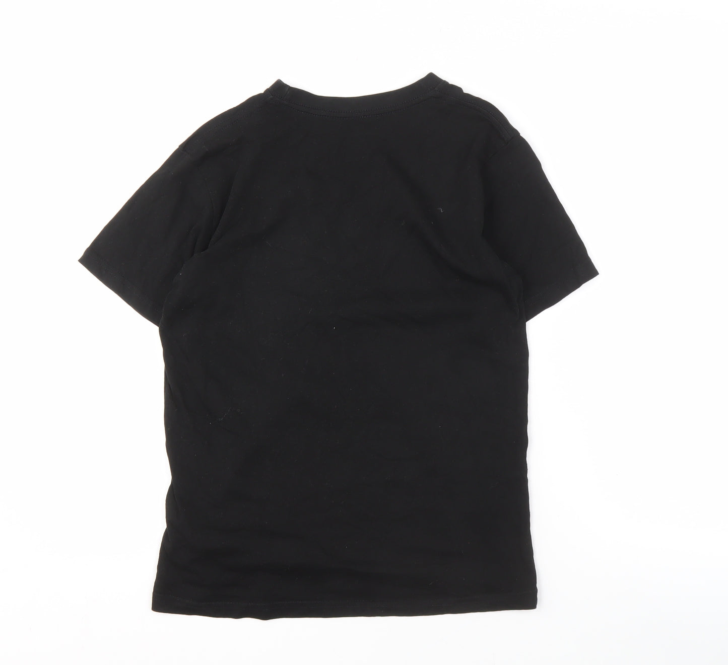 Rip Curl Boys Black Cotton T-Shirt, Size 12, Short Sleeve
