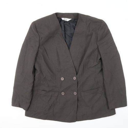 Whimsy Women's Brown Classic Suit Jacket Size 16