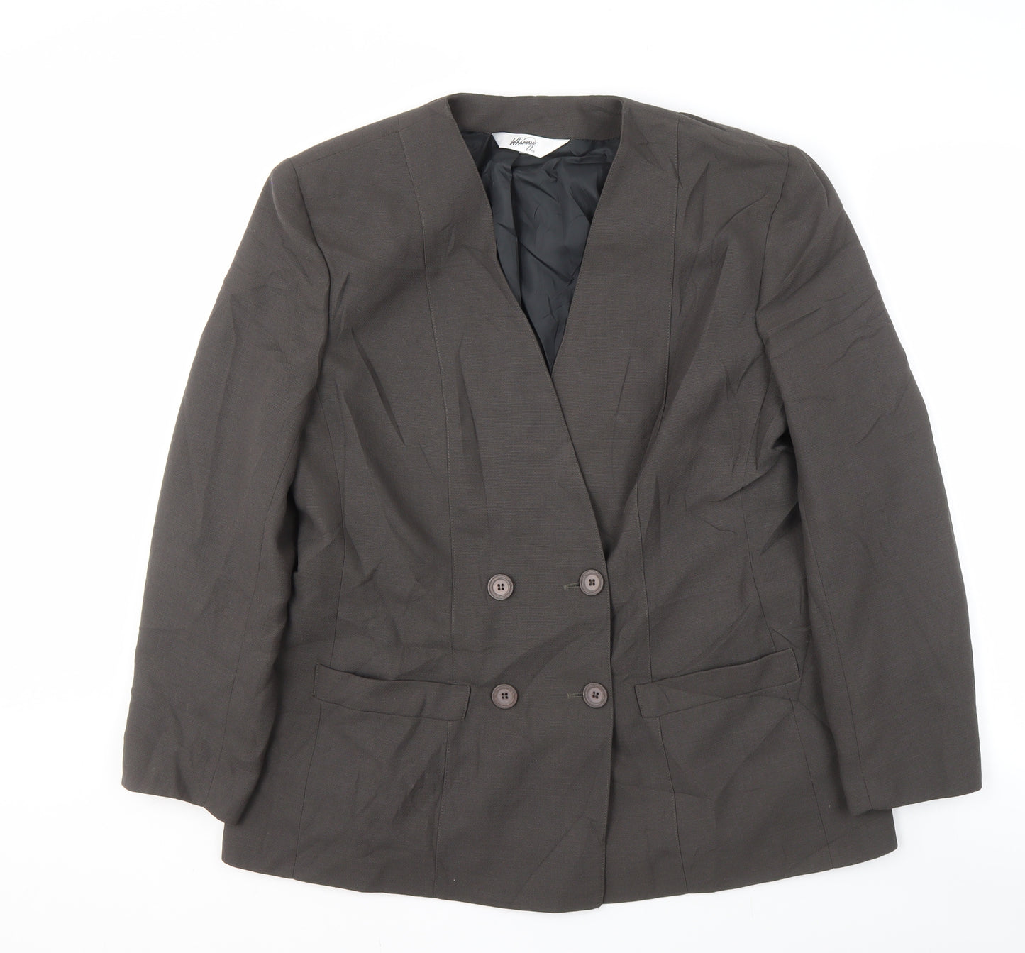 Whimsy Women's Brown Classic Suit Jacket Size 16