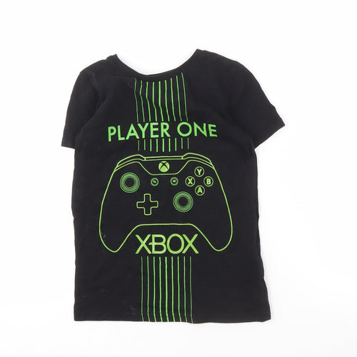 Marks and Spencer Boys Black Graphic Xbox T-Shirt 6-7 Years