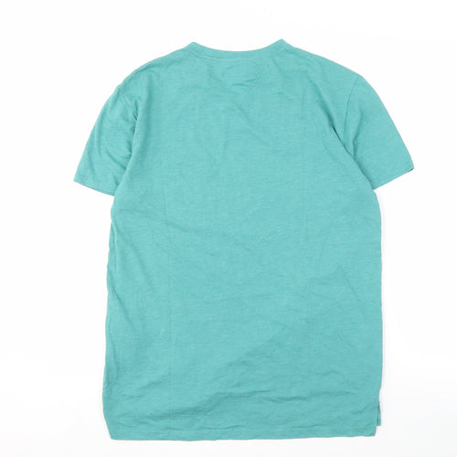 Tommy Jeans Men's Green M T-Shirt, Short Sleeve, Logo Detail