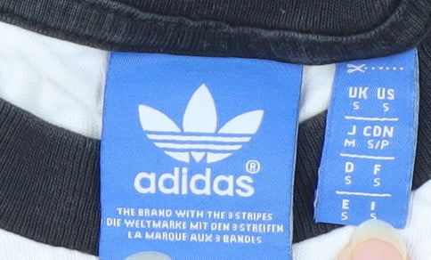 Adidas Boys White Short Sleeve Logo T-Shirt Size S