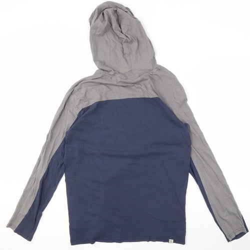 Vans Men's Blue Grey Pullover Hoodie M Skate
