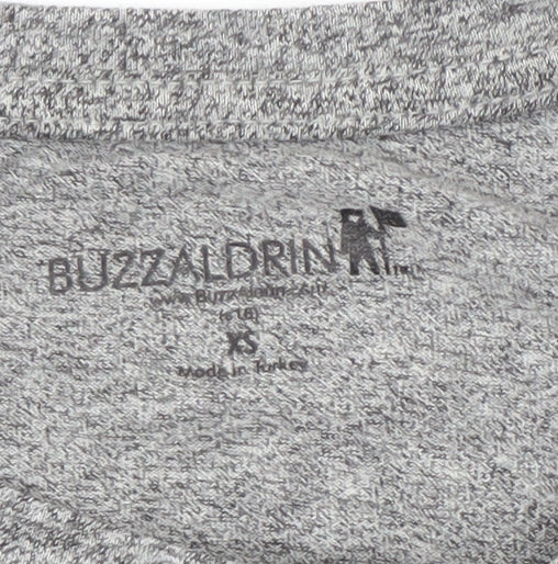 Buzz Aldrin Men’s Grey NASA Graphic T-Shirt XS