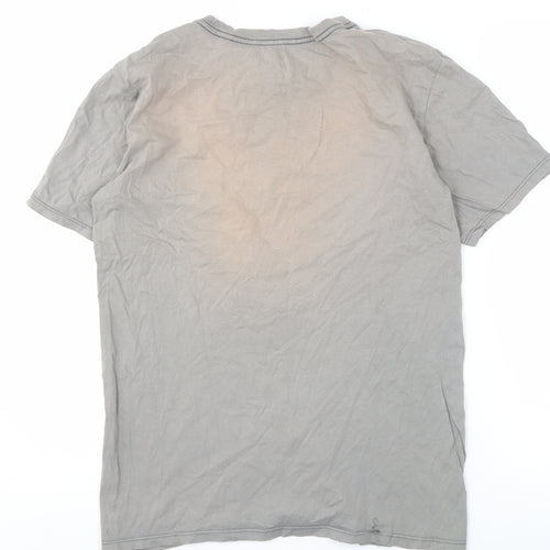 Hurley Men's Grey Graphic Print T-Shirt S