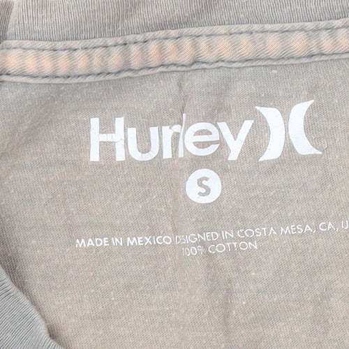 Hurley Men's Grey Graphic Print T-Shirt S