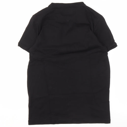 ETO Men's Black V-Neck M T-Shirt with Pocket