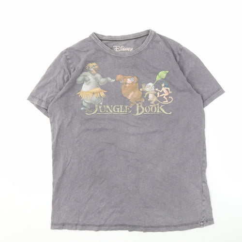Disney Pull & Bear Unisex Grey Jungle Book T-Shirt, Size S