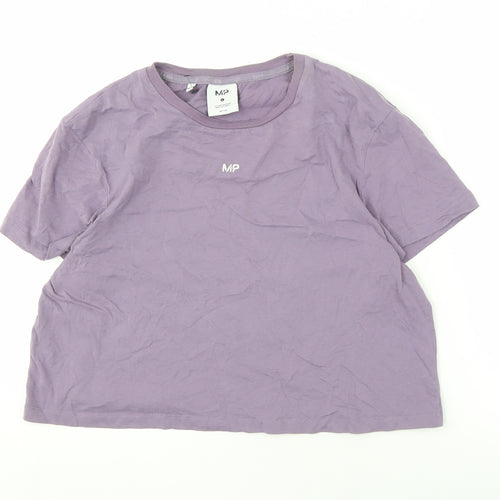 MP Women's Purple L Basic T-Shirt Casual Wear