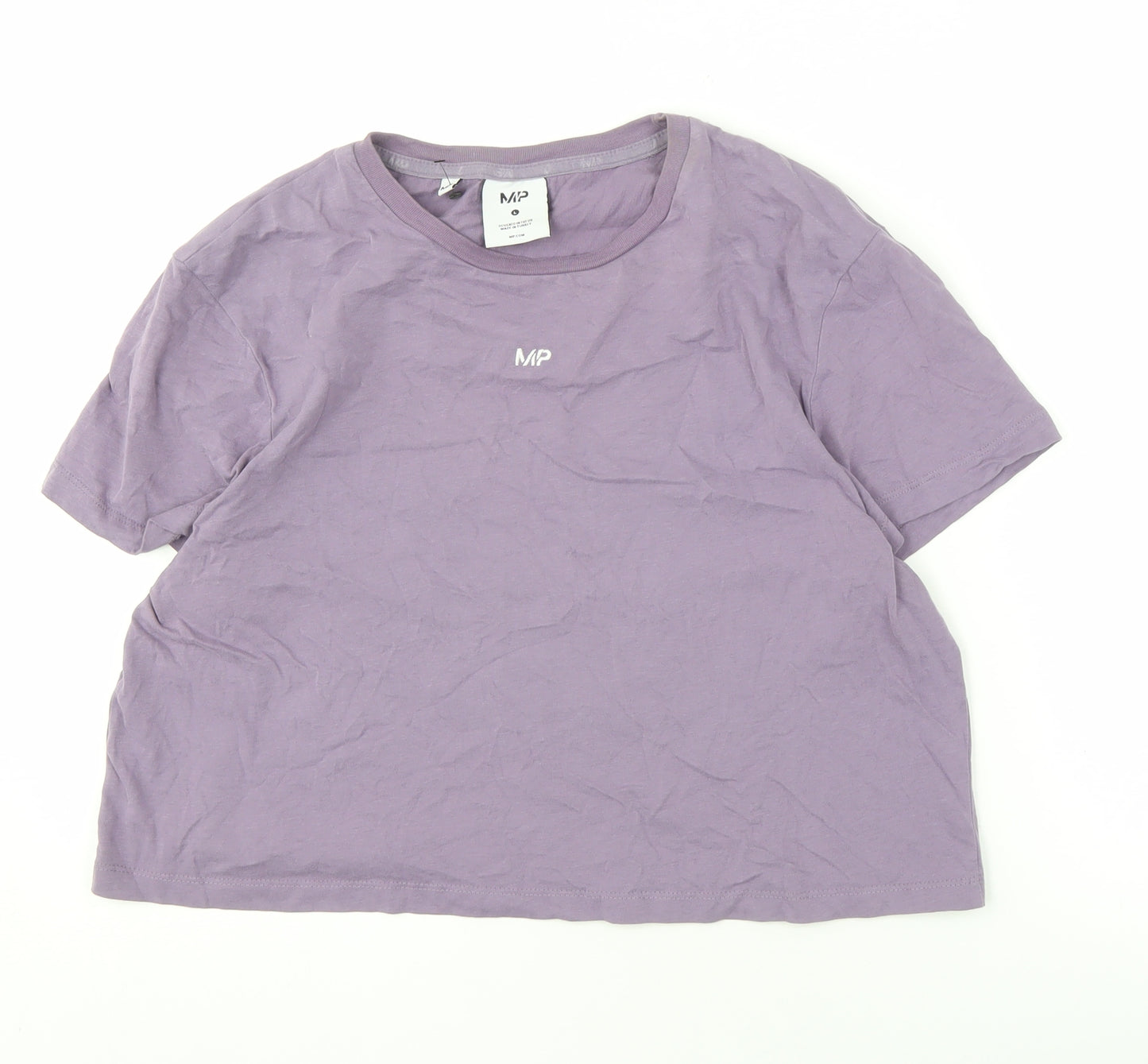 MP Women's Purple L Basic T-Shirt Casual Wear