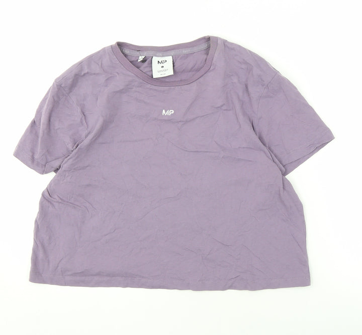 MP Women's Purple L Basic T-Shirt Casual Wear
