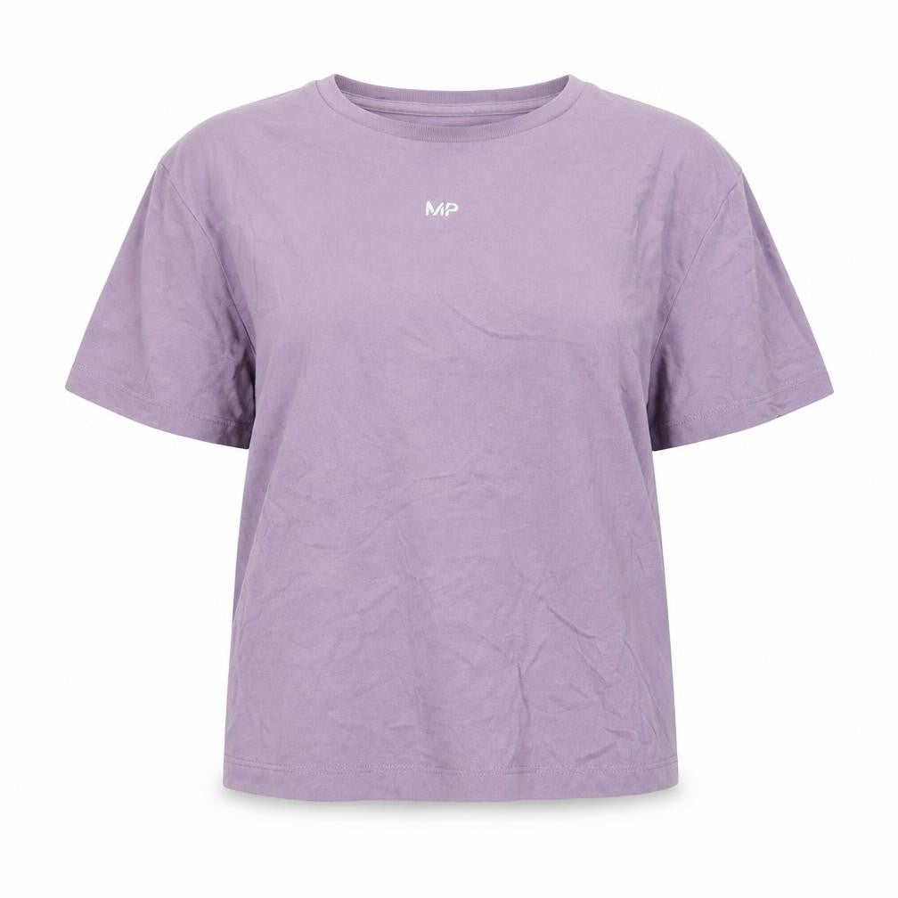 Front view of Myprotein Women's Purple L Basic T-Shirt Casual Wear