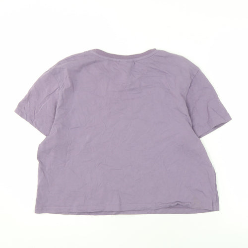 MP Women's Purple L Basic T-Shirt Casual Wear
