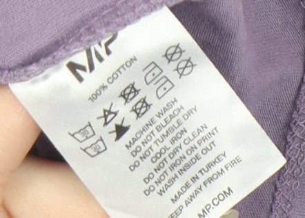MP Women's Purple L Basic T-Shirt Casual Wear
