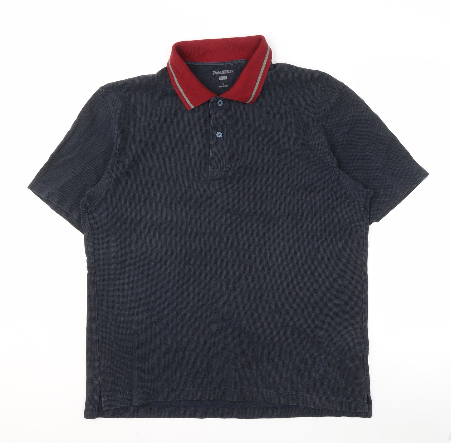 JW Anderson x UNIQLO Men's Blue Polo Shirt Size M