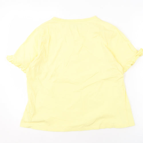 Hush Women's Yellow Cotton T-Shirt, Size S
