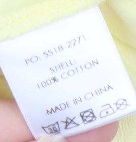 Hush Women's Yellow Cotton T-Shirt, Size S