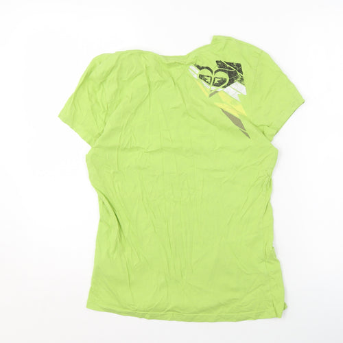 Roxy Women's Green XL Basic Cotton Crew Neck T-Shirt