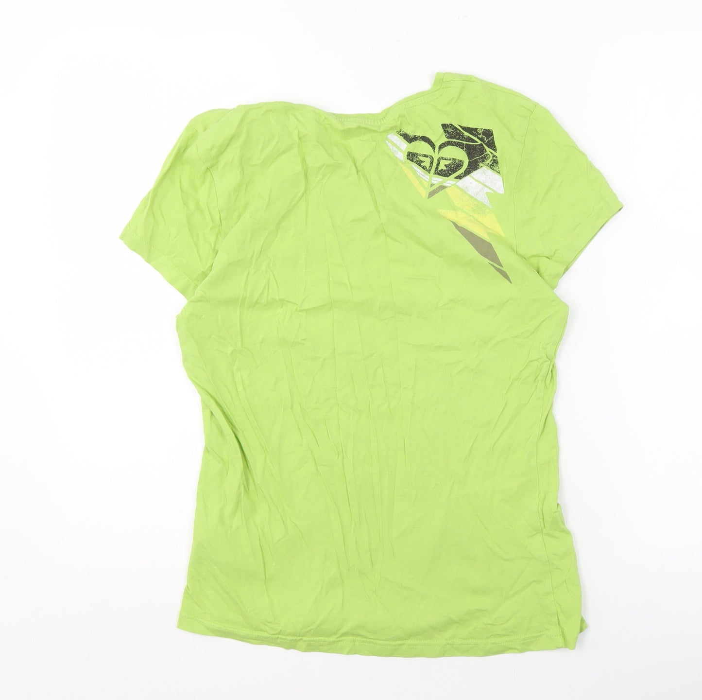 Roxy Women's Green XL Basic Cotton Crew Neck T-Shirt