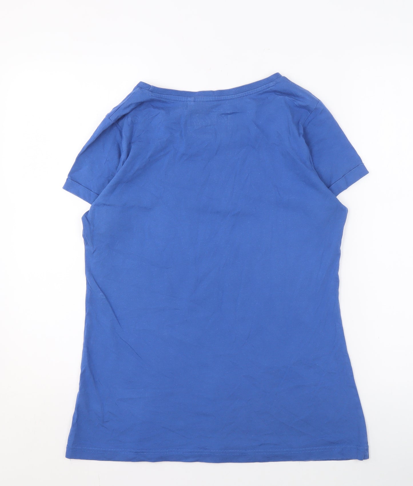Coca-Cola Women's Blue T-Shirt Size 14 Casual
