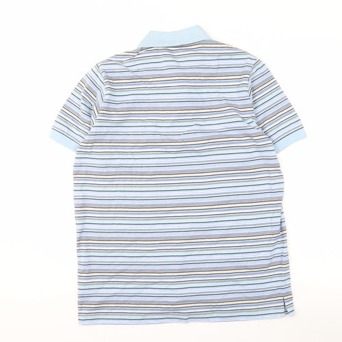 Guinness Men's Blue Striped Polo Shirt M