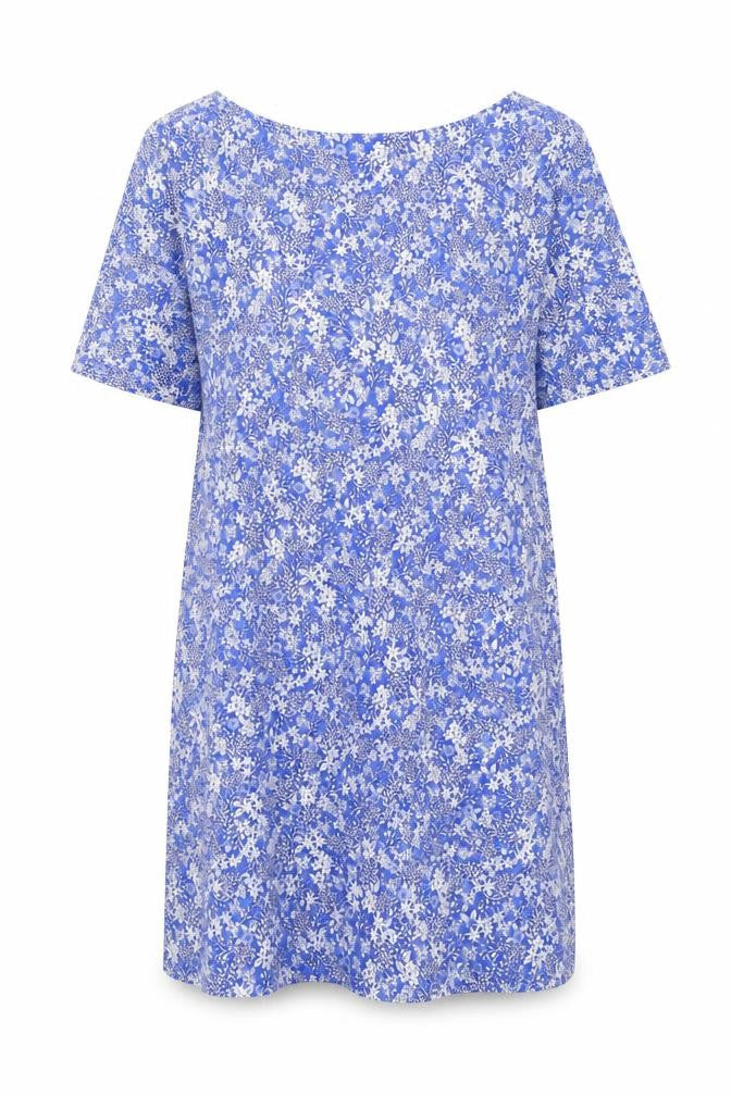 Laura Ashley Women's Blue Floral Dress Size 12