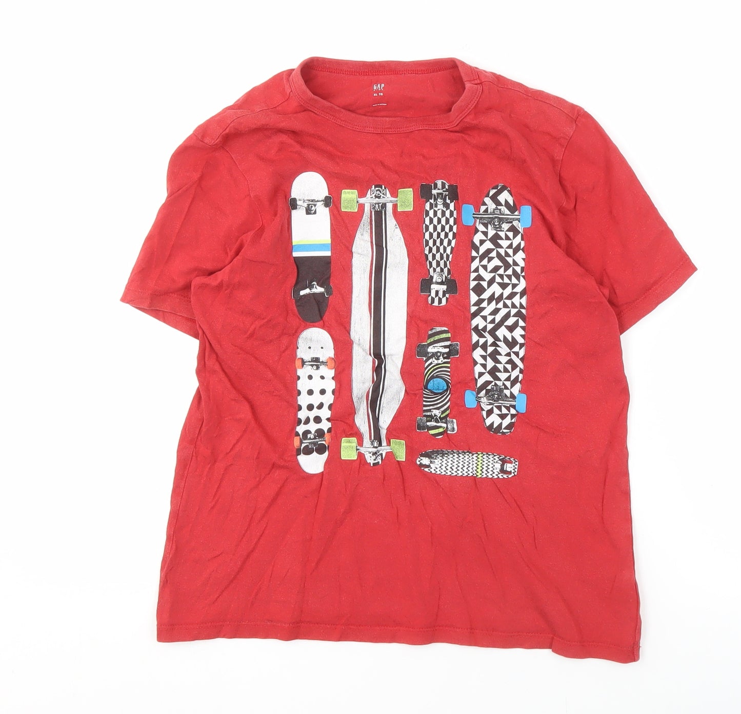 GAP Kids Red Graphic T-Shirt - Boys 12-13 Years