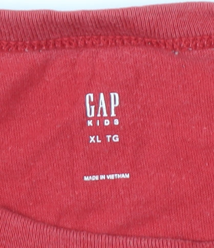 GAP Kids Red Graphic T-Shirt - Boys 12-13 Years