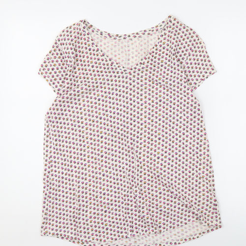 Gap Women's Multicoloured Floral V-Neck Top