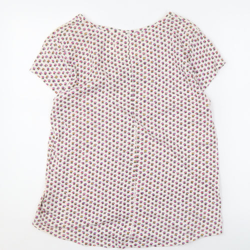Gap Women's Multicoloured Floral V-Neck Top