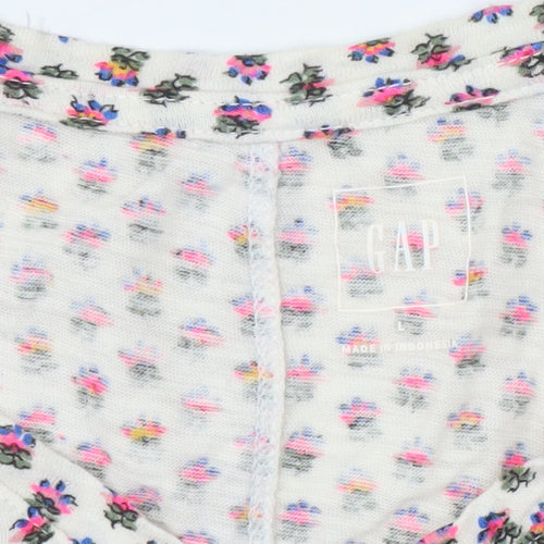 Gap Women's Multicoloured Floral V-Neck Top