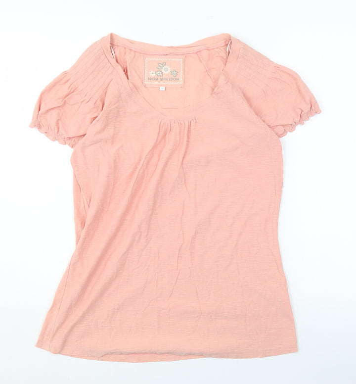 Rocha John Rocha Pink Women's T-Shirt Size 14