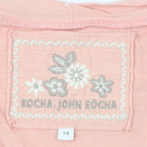 Rocha John Rocha Pink Women's T-Shirt Size 14