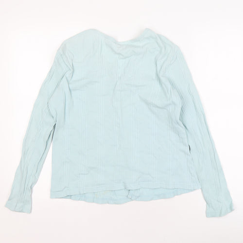 hankthreacl Women's Blue Cardigan V-Neck Size 16