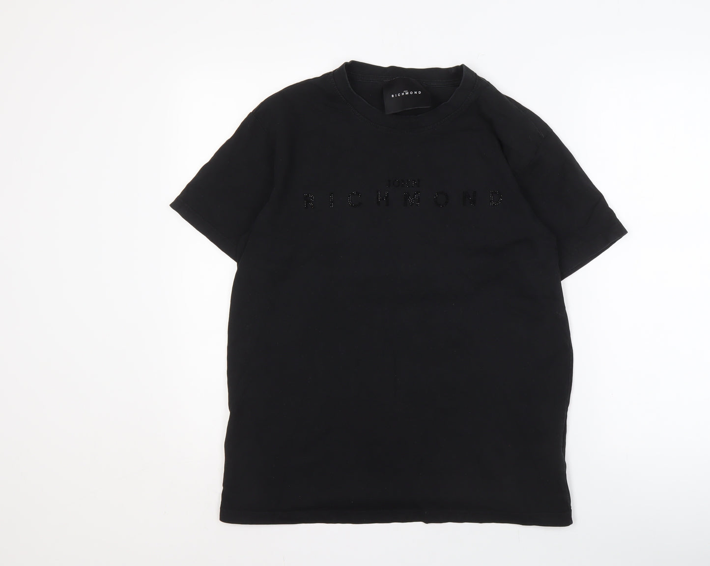 John Richmond Men's Black Crew Neck T-Shirt Size S