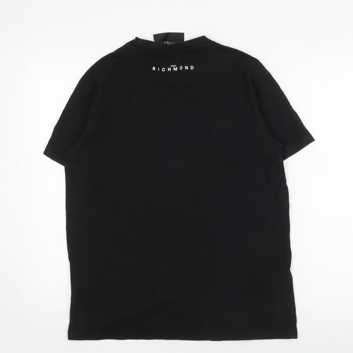 John Richmond Men's Black Crew Neck T-Shirt Size S