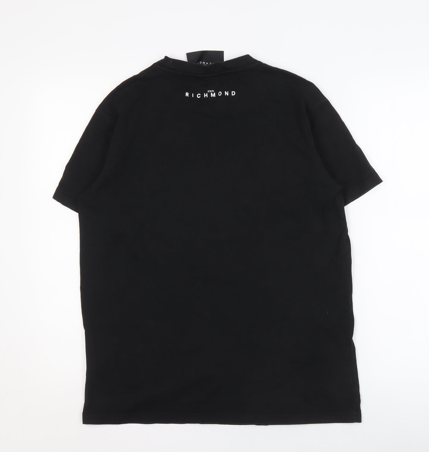 John Richmond Men's Black Crew Neck T-Shirt Size S