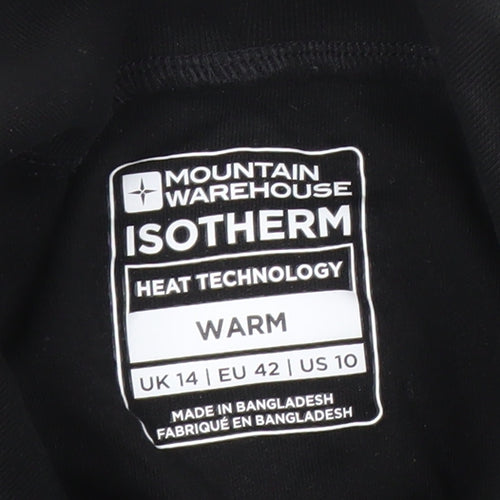 Mountain Warehouse Women's Black Mock Neck Sweatshirt Size 14