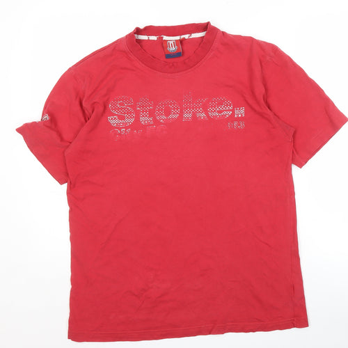 Stoke City FC Men's Red Medium Sports T-Shirt