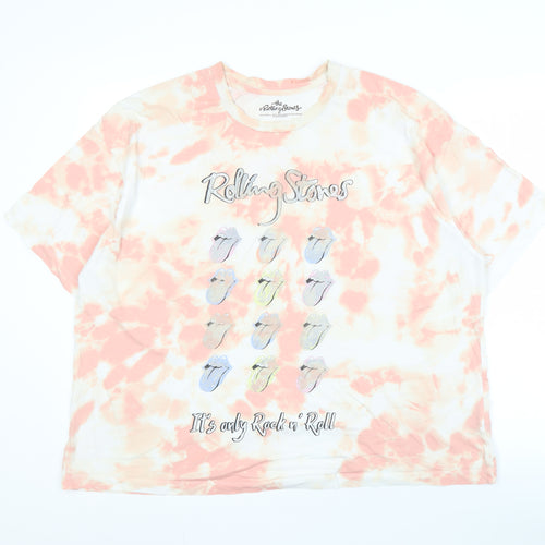 The Rolling Stones Tie Dye T-Shirt, Unisex, Size 22, Graphic Print
