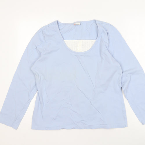 Damart Women’s Blue Cotton T-Shirt Size 18/20