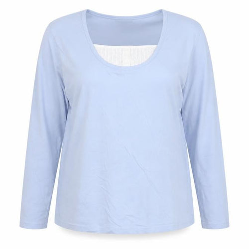 Damart Women’s Blue Cotton T-Shirt Size 18/20