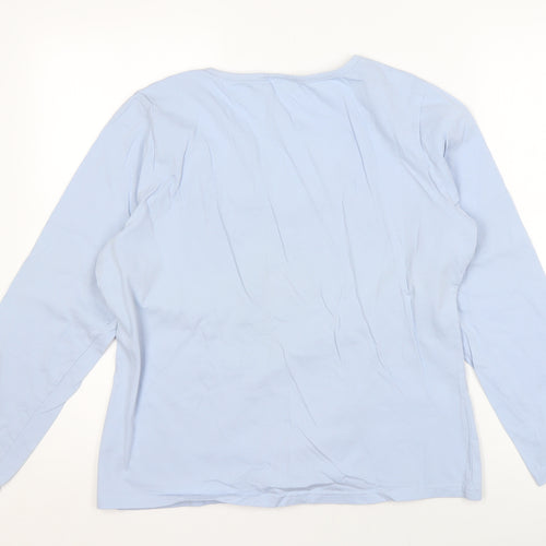 Damart Women’s Blue Cotton T-Shirt Size 18/20