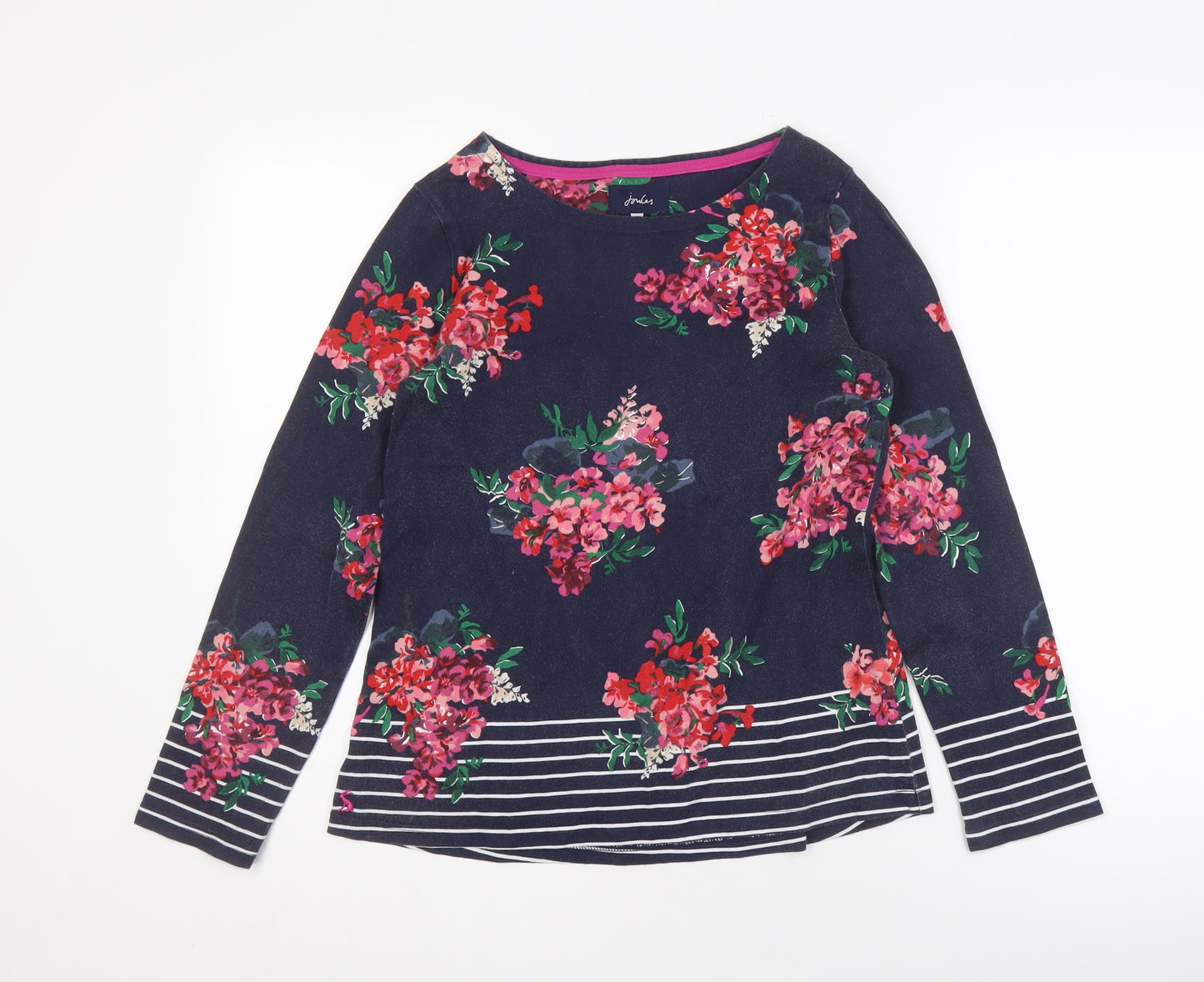 Joules Women’s Blue Floral T-Shirt Size 8